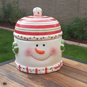 Vintage Snowman Cookie Jar